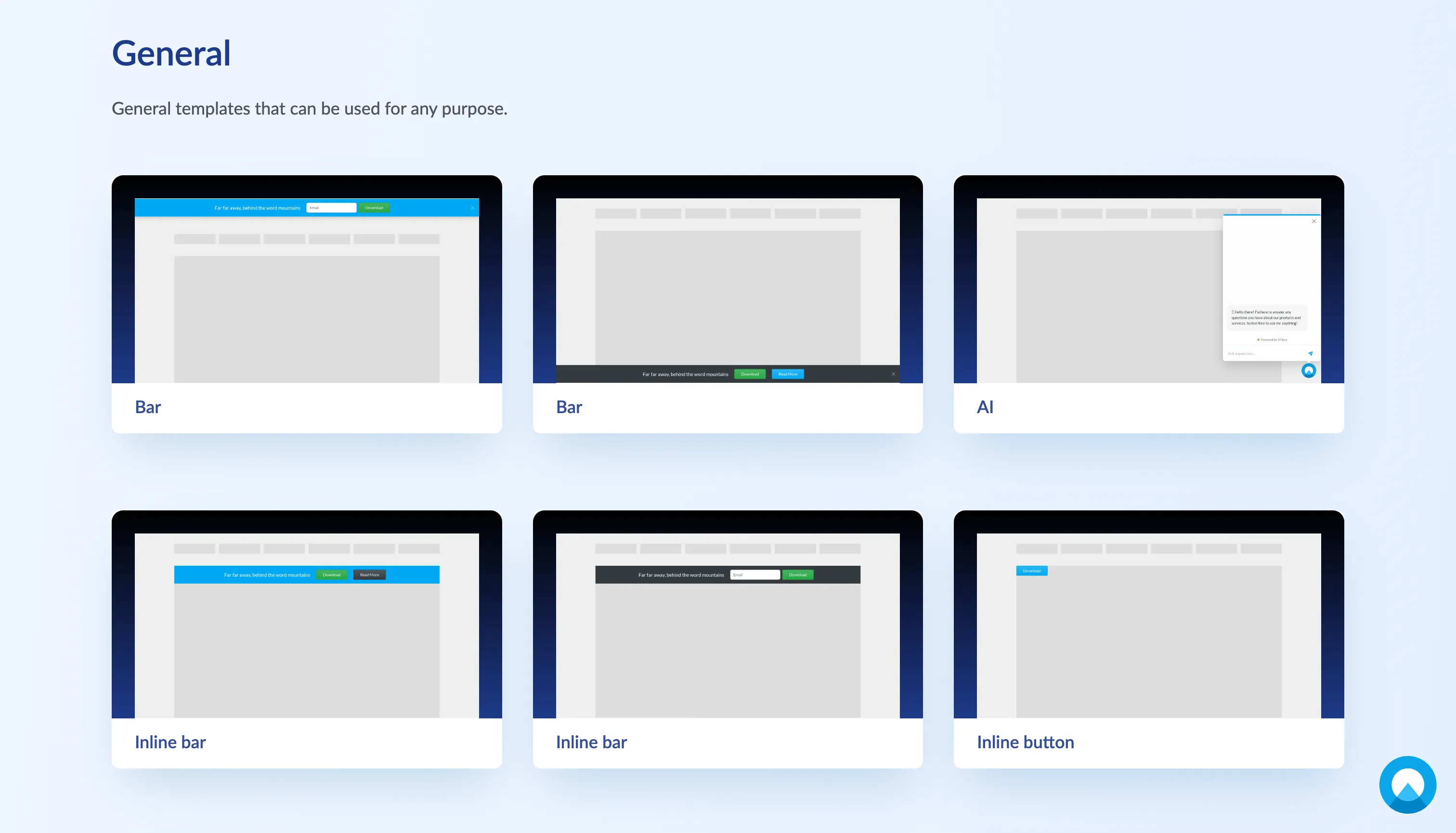 UI template library of Unless